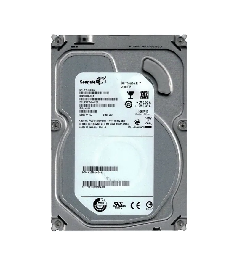 9VT156-020 - Seagate BarraCuda LP 2TB 5900RPM SATA 3Gb/s 32MB Cache 3.5-inch Hard Drive