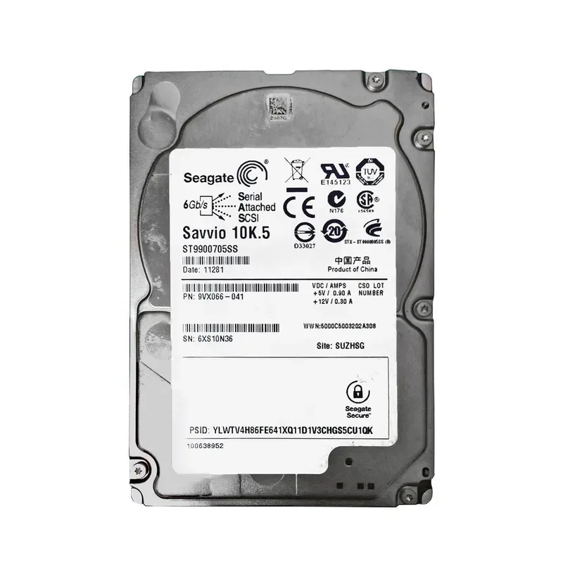 9VX066-041 - Seagate Savvio 900GB 10000RPM SAS 6Gb/s 64MB Cache 2.5-inch Hard Drive
