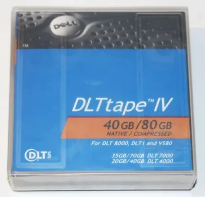 9W080 - Dell 40GB/80GB DLT Tape Media Cartridge