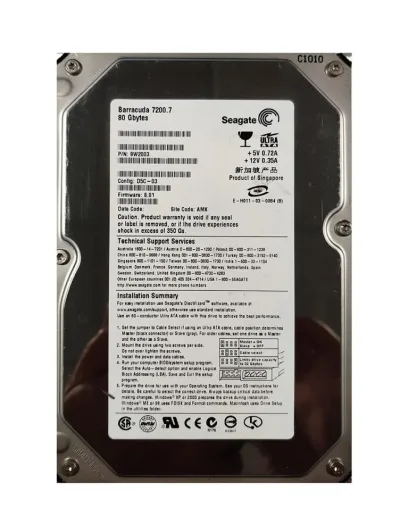 9W2003-065 - Seagate 80GB 7200RPM IDE Ultra ATA/100 (ATA-6) 2MB Cache 3.5-inch Hard Drive