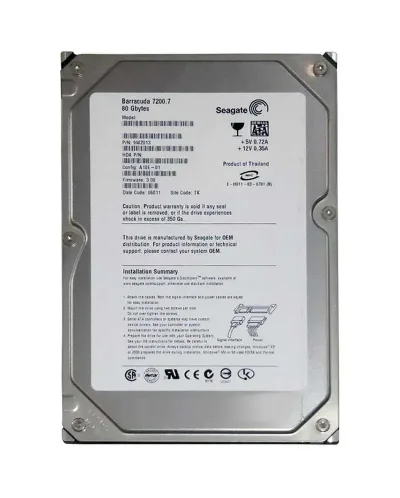 9W2013-012 - Seagate BarraCuda 7200.7 80GB 7200RPM SATA 1.5Gb/s 2MB Cache (CE) 3.5-inch Hard Drive
