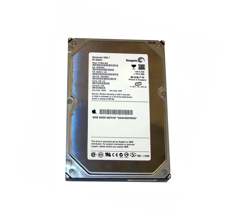 9W2812-041 - Seagate 80GB 7200RPM SATA 1.5Gb/s 3.5-inch Hard Drive