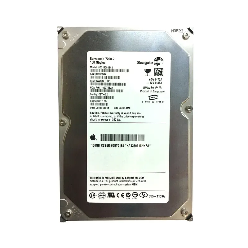 9W2814-041 - Seagate BarraCuda 7200.7 160GB 7200RPM SATA 1.5Gb/s 8MB Cache 3.5-inch Hard Drive