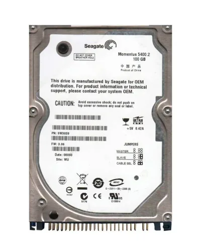 9W3039-902 - Seagate Momentus 5400.2 100GB 5400RPM IDE Ultra ATA/100 (ATA-6) 8MB Cache (CE) 2.5-inch Hard Drive