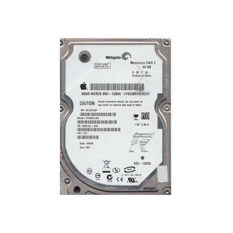 9W3182-040 - Seagate 60GB 5400RPM SATA 1.5Gb/s 2.5-inch Hard Drive