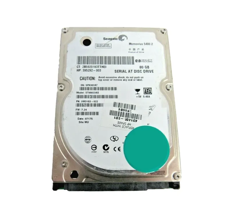 9W3183-022 - Seagate 80GB 5400RPM SATA 1.5Gb/s 8MB Cache 2.5-inch Hard Drive