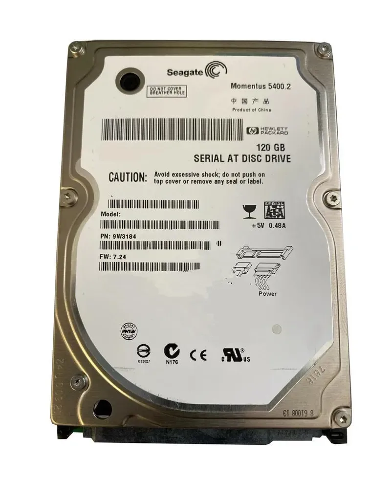 9W3184-044 - Seagate 120GB 5400RPM SATA 1.5Gb/s 8MB Cache 2.5-inch Hard Drive