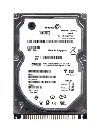 9W3233-912 - Seagate Momentus 5400.2 80GB 5400RPM IDE Ultra ATA/100 (ATA-6) (CE) 2.5-inch Hard Drive