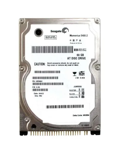9W3882-030 - Seagate Momentus 5400.2 60GB 5400RPM IDE Ultra ATA/100 (ATA-6) 8MB Cache (CE) 2.5-inch Hard Drive