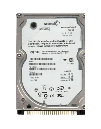 9W3884-902 - Seagate Momentus 5400.2 120GB 5400RPM IDE Ultra ATA/100 (ATA-6) 8MB Cache (CE) 2.5-inch Hard Drive