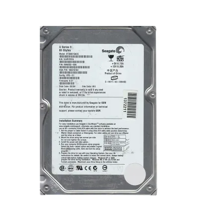 9W6022-006 - Seagate U9 Series 80GB 7200RPM IDE Ultra ATA/100 (ATA-6) 2MB Cache (CE) 3.5-inch Hard Drive