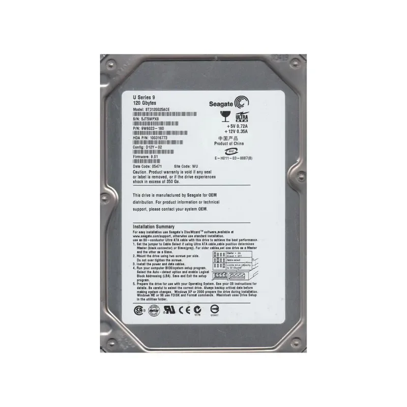 9W6023-160 - Seagate 120GB 7200RPM ATA-100 3.5-inch Hard Drive