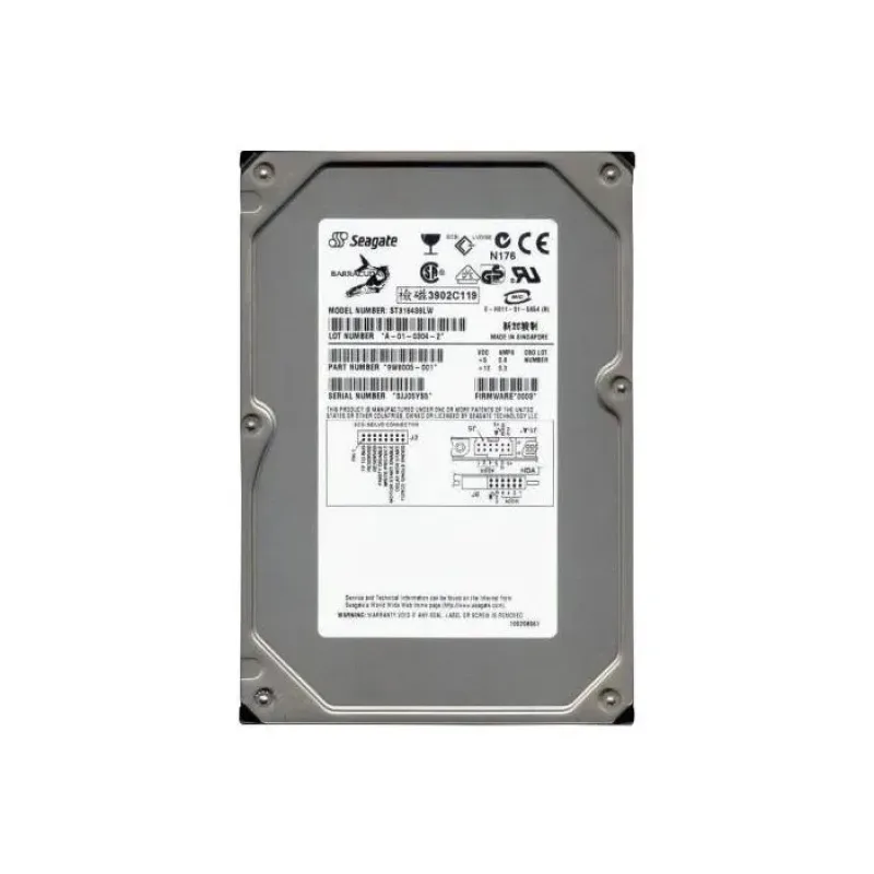 9W8005-001 - Seagate 18GB 7200RPM Ultra160 SCSI 3.5-inch Hard Drive