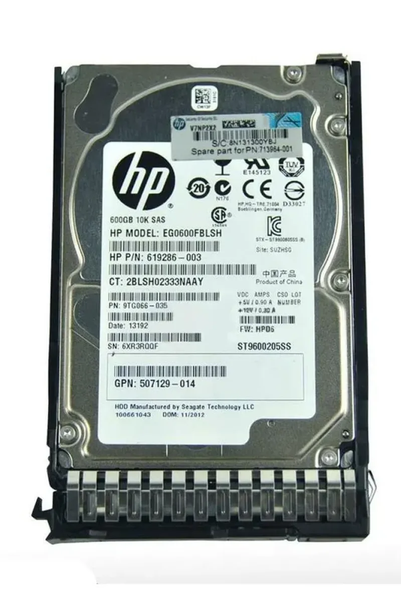 9WG066-025 - HP 600GB 10000RPM SAS 2.5-inch Hard Drive
