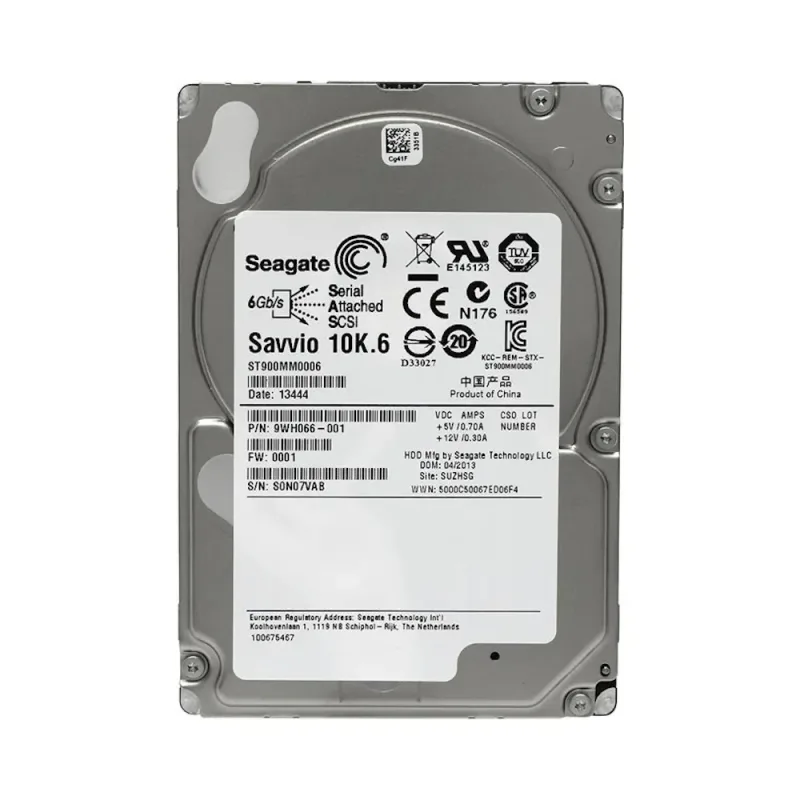Seagate 9WH066-002 Savvio 10K.6 Series 900GB 10000RPM SAS 6Gb/s Hot-Pluggable 64MB Cache (RoHS) 2.5-Inch Hard Drive. In Stock