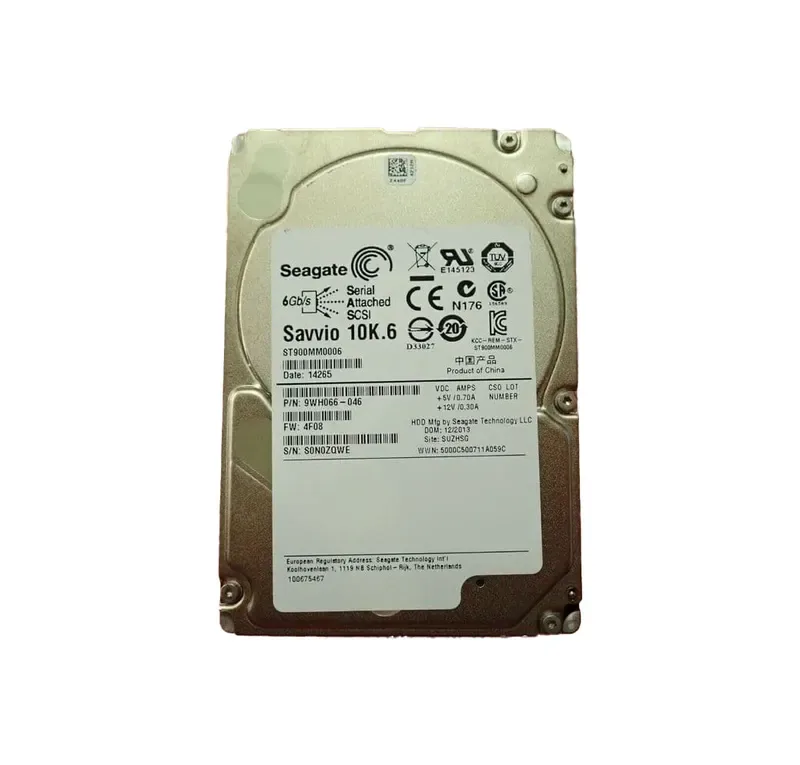 9WH066-046 - Seagate Savvio 10K.6 900GB 10000RPM SAS 6Gb/s 64MB Cache Hot-Pluggable 2.5-inch Hard Drive