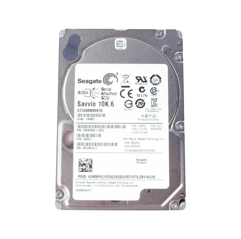 9WK066-003 - Seagate 450GB 10000RPM SAS 6Gb/s 2.5-inch Hard Drive