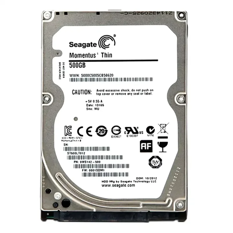Seagate 9WS142-031 Momentus Thin 500GB 5400RPM SATA 3Gb/s 16MB Cache (CE) 2.5-Inch Hard Drive. In Stock