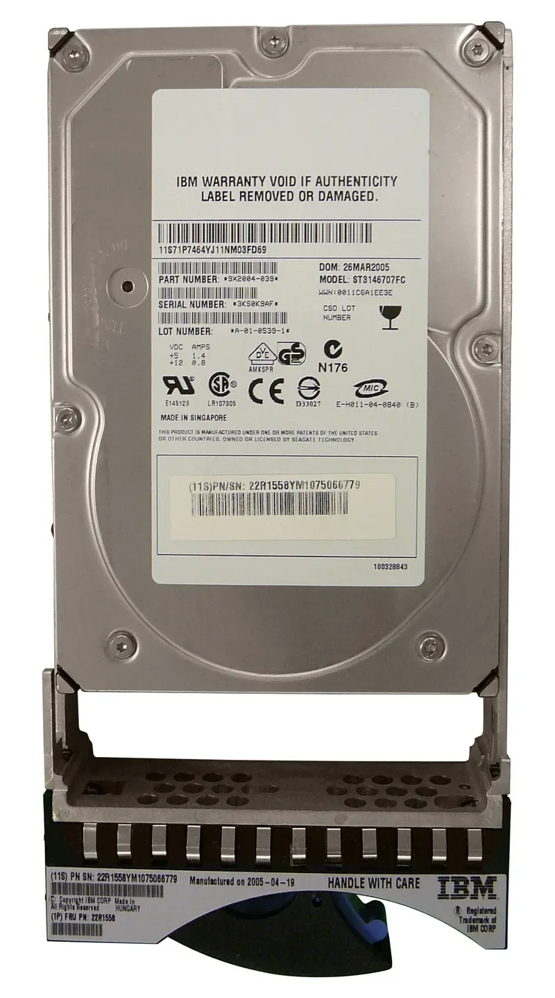 9X2004-039 - Seagate Cheetah 10K.7 146GB 10000RPM Fibre Channel 2Gb/s 8MB Cache 3.5-inch Hard Drive