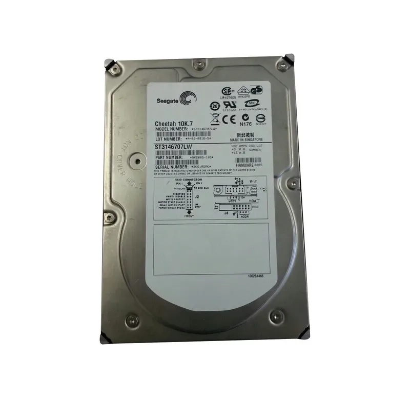 9X2005-105 - Seagate Cheetah 10K.7 146GB 10000RPM Ultra320 SCSI 68-Pin 8MB Cache 3.5-inch Hard Drive