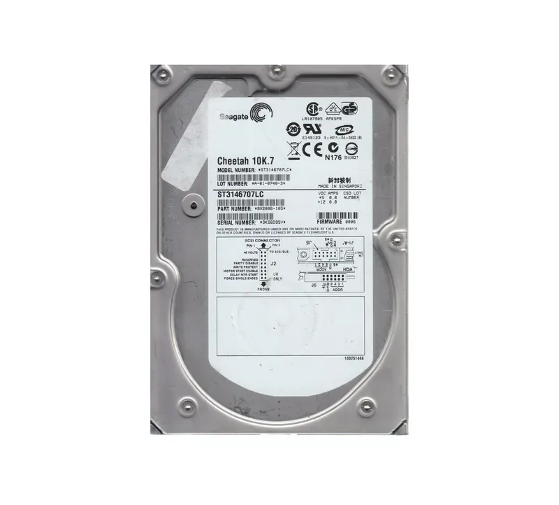 9X2006-105 - Seagate Cheetah 10K.7 146GB 10000RPM Ultra320 SCSI 8MB Cache 80-Pin 3.5-inch Hard Drive