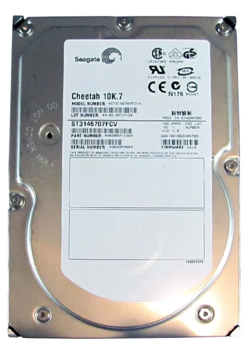9X2007-130 - Seagate Cheetah 10K.7 146GB 10000RPM Fibre Channel 2Gb/s 8MB Cache (CE) 3.5-inch Hard Drive