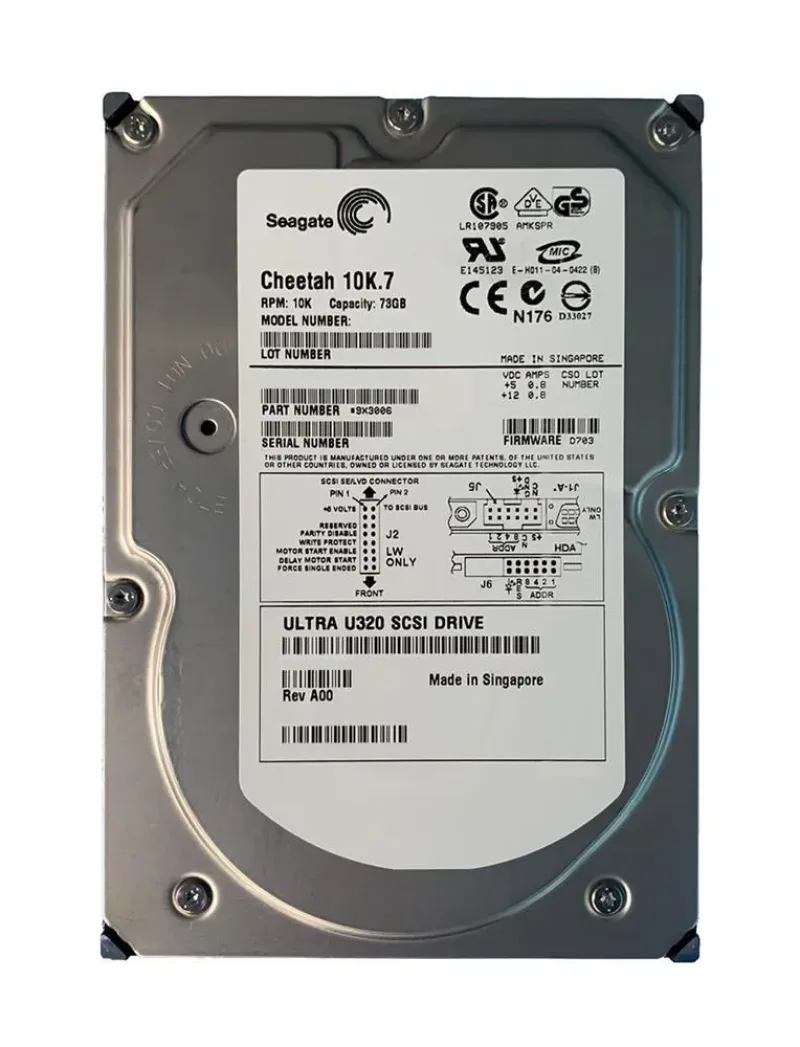 9X3006-104 - Seagate Cheetah 10K.7 73GB 10000RPM Ultra320 SCSI 8MB Cache 80-Pin 3.5-inch Hard Drive