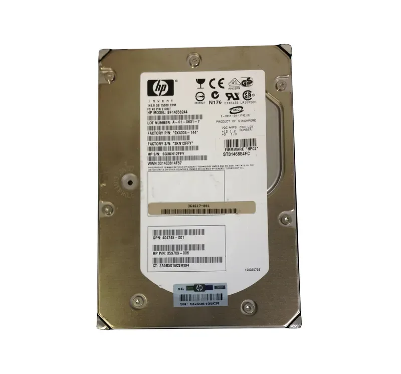 9X4004-144 - Seagate Cheetah 15K.4 146.8GB 15000RPM Fibre Channel 2Gb/s\ 8MB Cache 3.5-inch Hard Drive