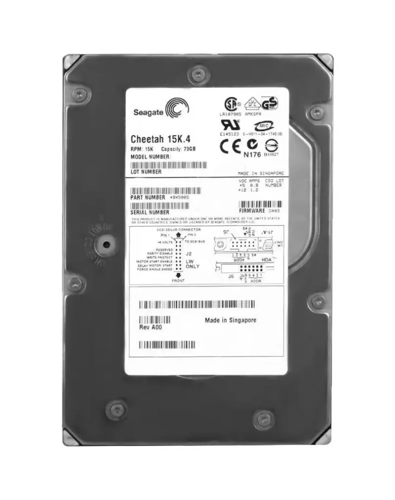9X5005-105 - Seagate Cheetah 15K.4 73.4GB 15000RPM Ultra320 SCSI 68-Pin 8MB Cache (CE) 3.5-inch Hard Drive