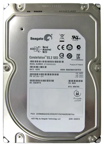 9XT260-251 - Seagate 3TB 7200RPM SAS 6Gb/s 3.5-inch Hard Drive