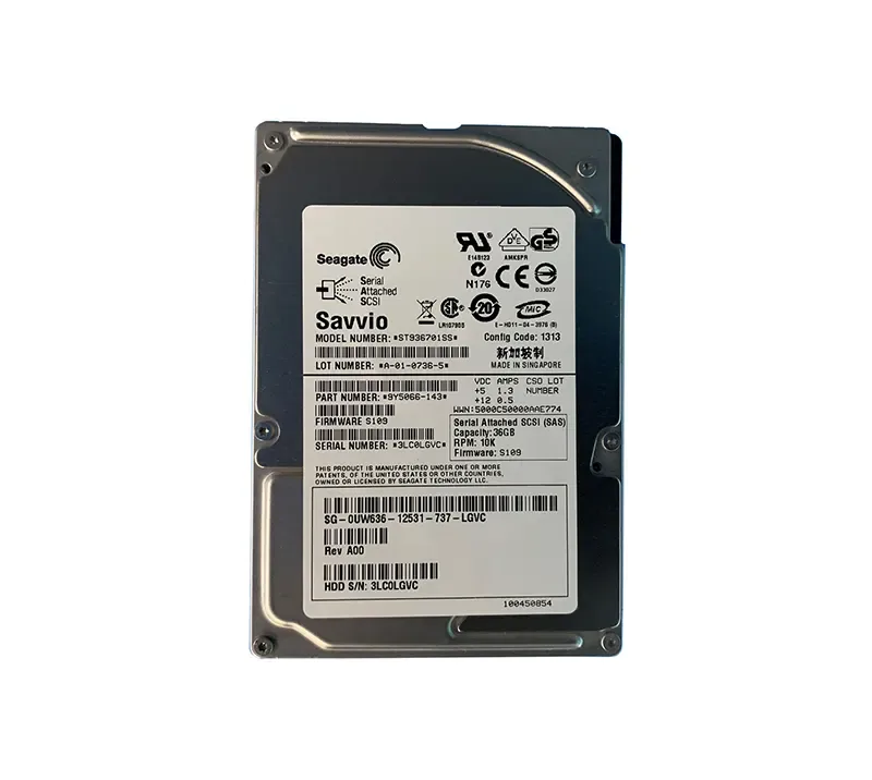 9Y5066-143 - Seagate 36GB 10000RPM SAS SFF 2.5-inch Hard Drive