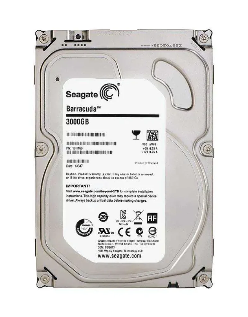 9YN166-999 - Seagate BarraCuda 3TB 7200RPM SATA 6Gb/s 64MB Cache (CE) 3.5-inch Hard Drive