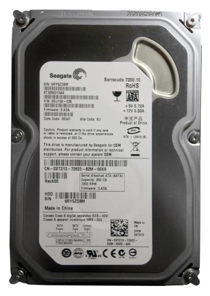 9YP131-303 - Seagate BarraCuda 250GB 7200RPM SATA 6Gb/s 8MB Cache 3.5-inch Hard Drive