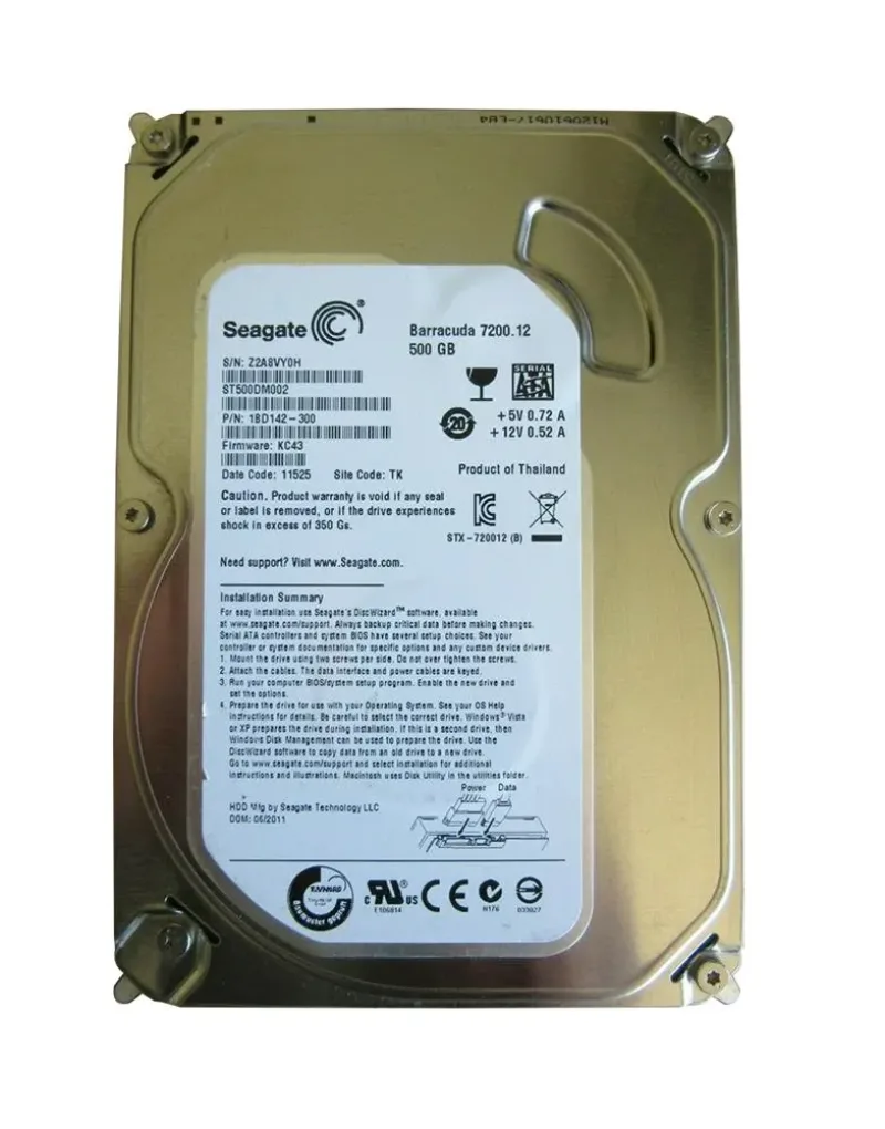 9YP142-021 - Seagate 500GB 7200RPM SATA 6Gb/s 3.5-inch Hard Drive
