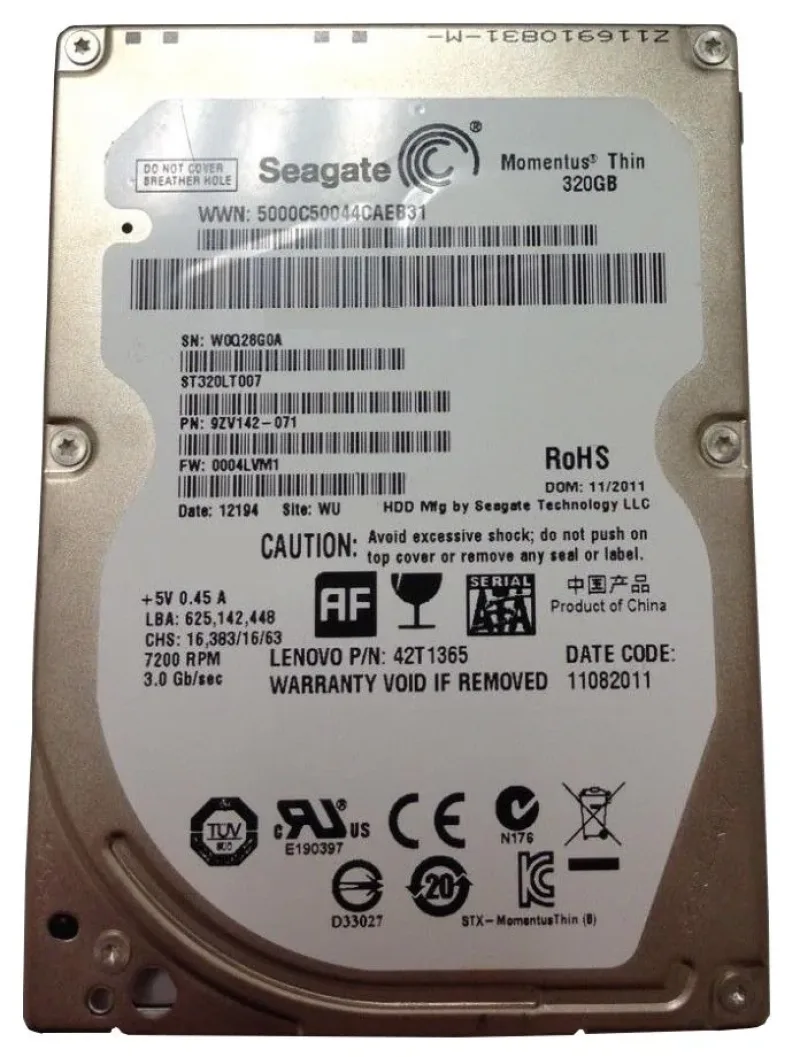 Seagate 9ZV142-072 Hard Drive 320GB 7200RPM SATA. In Stock