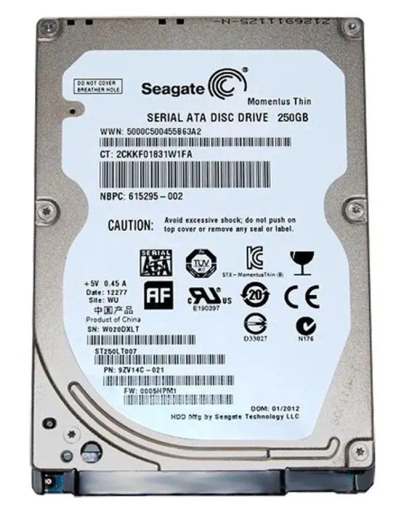 9ZV14C-021 - Seagate 250GB 7200RPM SATA 3Gb/s 2.5-inch Hard Drive