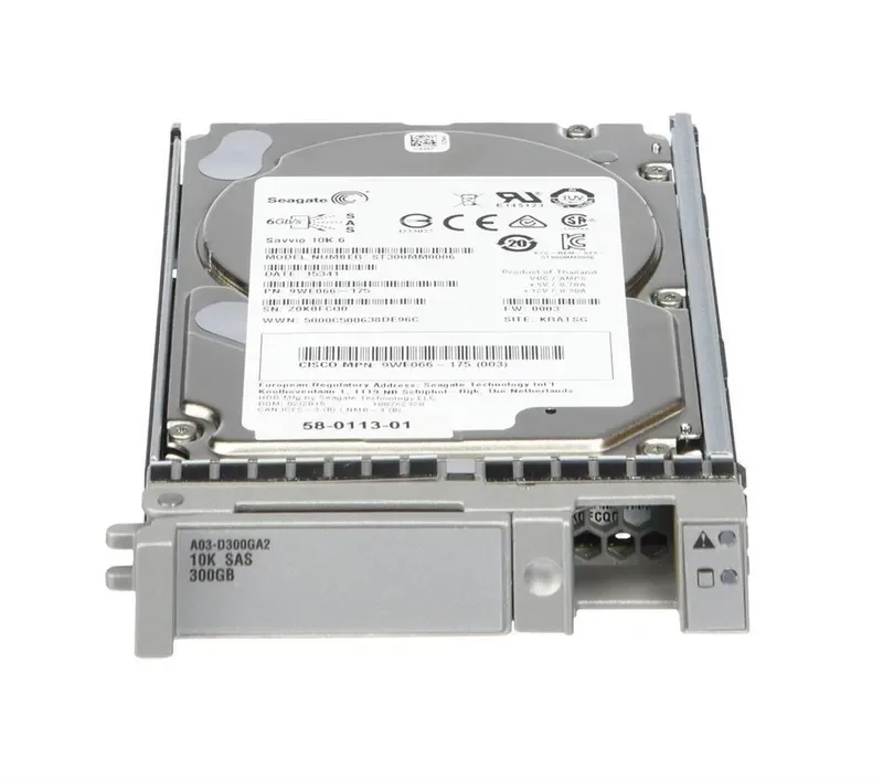 A03-D300GA2-RF - Cisco 300GB 10000RPM SAS 6Gb/s 2.5-inch Hard Drive