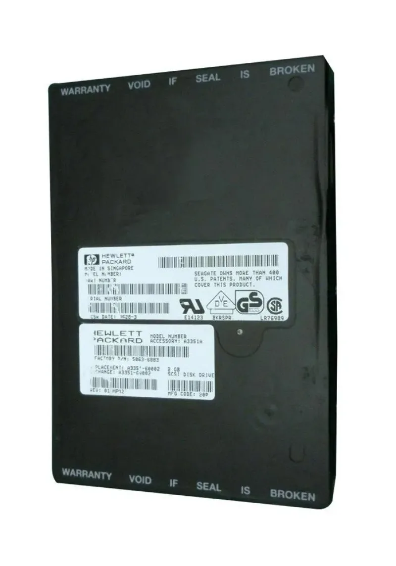 A3351-69004 - HP 2.1GB 7200RPM Fast Wide SCSI non Hot-Plug Low Profile 68-Pin 3.5-inch Hard Drive