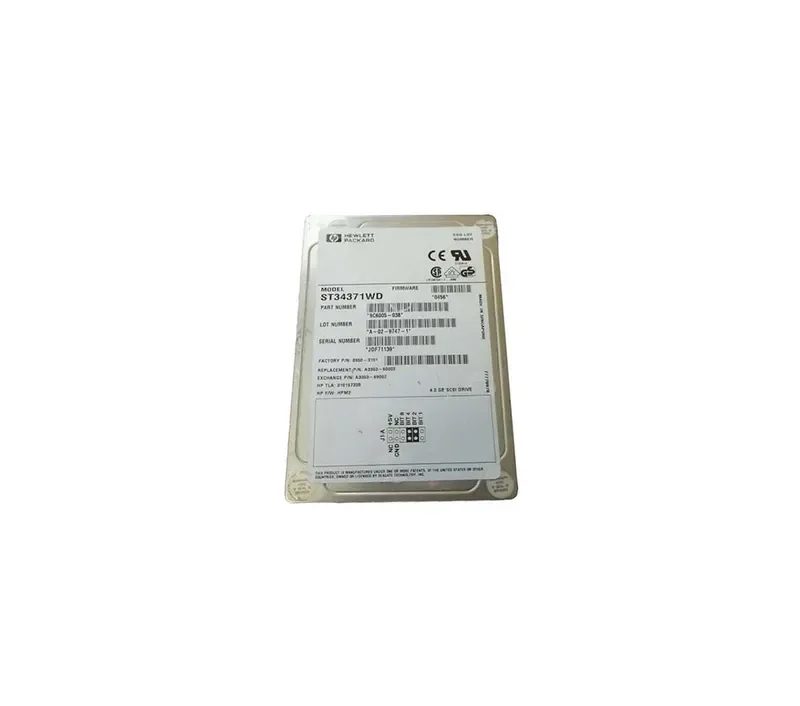 A3353-60002 - HP 4.3GB 7200RPM Fast Wide SCSI Single-Ended 68-Pin 3.5-inch Hard Drive