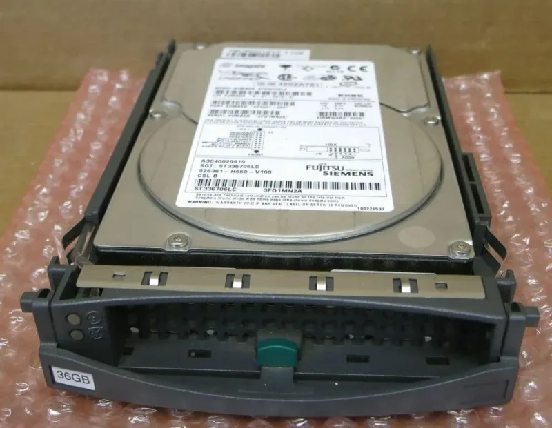A3C40028801 - Fujitsu 36GB 10000RPM Ultra-160 SCSI 80-Pin Hot-Pluggable 3.5-inch Hard Disk Drive