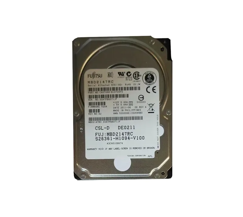 A3C40108674 - Fujitsu 147GB 10000RPM SAS 6Gb/s 2.5-inch Hard Drive