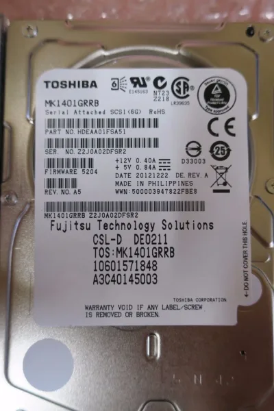 A3C40145003 - Fujitsu 146GB 15000RPM SAS 6GB/s Hot-Pluggable 2.5-inch Hard Drive
