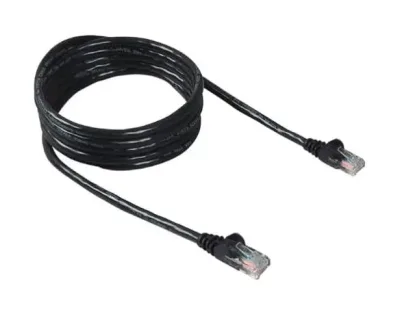 A3L791-03-BLK-S - Belkin 3FT Cat5E Snagless Ethernet Patch Cable (Black)