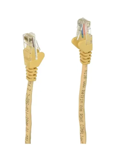 A3L791-07-YLW - Belkin 7ft Cat5e Snagless Network Patch Cable (Yellow)