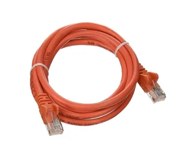 A3L791-10-ORG-S - Belkin 10ft Cat5e RJ45 Network Patch Cable (Orange)