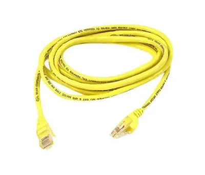 A3L791-10-YLW-S - Belkin 10ft Cat5e RJ45 Network Patch Cable (Yellow)
