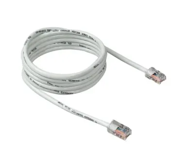A3L791-15-WHT-S - Belkin 15ft Cat5e Snagless Network Patch Cable (White)