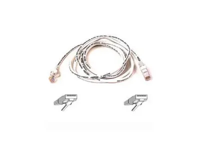 A3L791B01M-WHTS - Belkin 1M Cat5e RJ45 Network Patch Cable (White)