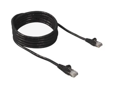 A3L791B05M-BLK - Belkin 5M Cat5e Assembled UTP Network Patch Cable (Black)