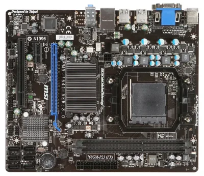 A55ME33 - MSI Socket FM2+ AMD A55 Support DDR3 2x DIMM 4x SATA 3.0Gb/s Micro-ATX Motherboard
